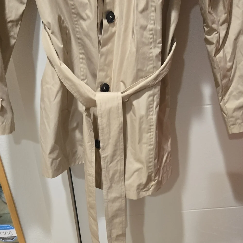 Nine West Beige Belted Trench Coat for Women, XL, GUC, Designer Chic, Casual - Picture 5 of 12